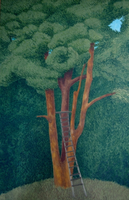 The Tree  tempera on wood 60x80