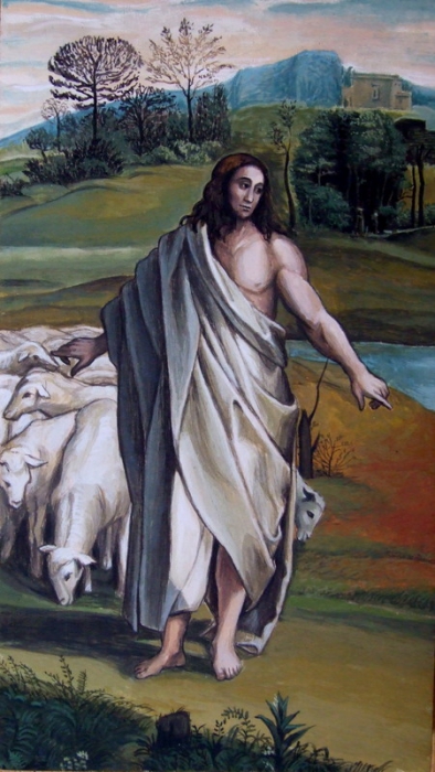 Rafael Santi  Powołanie apostoła Piotra, fragment